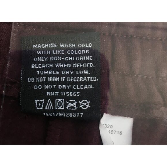 Naruto Shippuden Shorts Mens Medium 32-34 Burgundy Jogger Graphic Ramen Anime - Picture 15 of 15